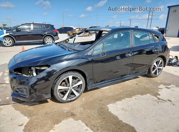 4S3GTAM60J3750637 2018 SUBARU IMPREZA Black Vista tres cuartos delantera izquierda