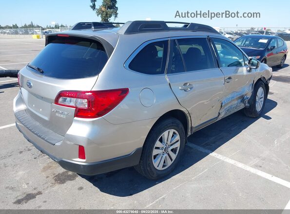 4S4BSACC3G3340472 2016 SUBARU OUTBACK Champagne Задняя правая четверть