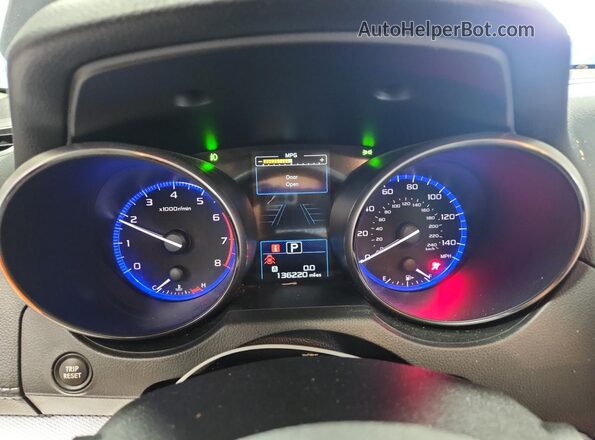 4S4BSAFC0J3216906 2018 SUBARU OUTBACK Blue Widok zestawu wskaźników