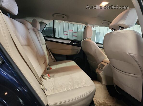 4S4BSAFC0J3216906 2018 SUBARU OUTBACK Blue Widok wnętrza z tyłu