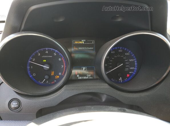 4S4BSAFC4J3321884 2018 SUBARU OUTBACK Maroon Widok zestawu wskaźników