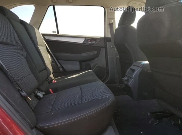 4S4BSAFC4J3321884 2018 SUBARU OUTBACK Maroon Widok wnętrza z tyłu
