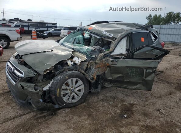 4S4BSAFC4J3356604 2018 SUBARU OUTBACK Green Front left