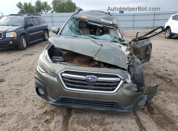 4S4BSAFC4J3356604 2018 SUBARU OUTBACK Green Front view