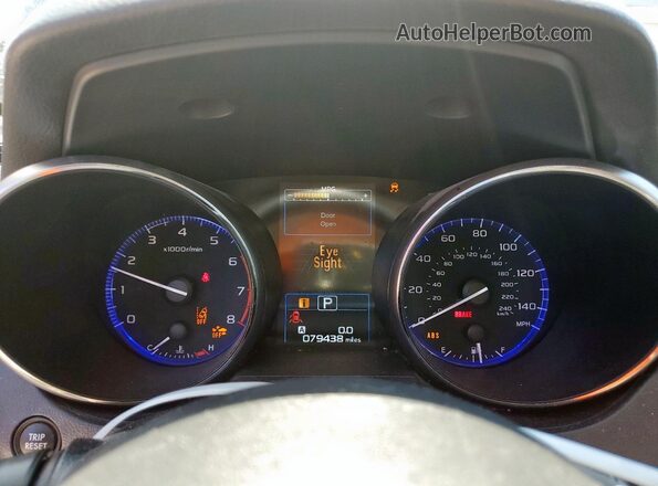 4S4BSAHC3J3210675 2018 SUBARU OUTBACK Blue Սարքավորումների վահանակի տեսք