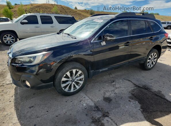 4S4BSENC0J3207969 2018 SUBARU OUTBACK Black Առջևի ձախ երեք քառորդ տեսարան