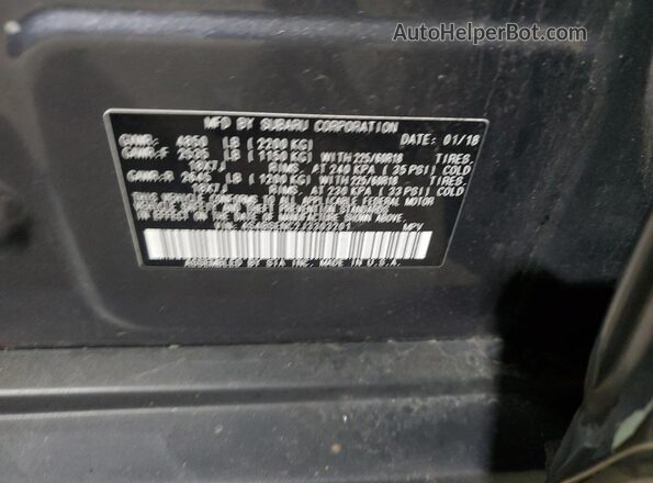4S4BSENC2J3303201 2018 SUBARU OUTBACK Серый Панорамный вид салона 360°