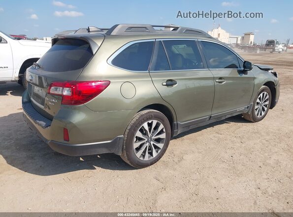 4S4BSENC3H3402393 2017 SUBARU OUTBACK Зеленый Задняя правая четверть