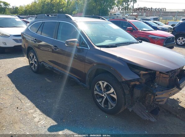 4S4BTANC4M3201781 2021 SUBARU OUTBACK Коричневый Передняя правая четверть