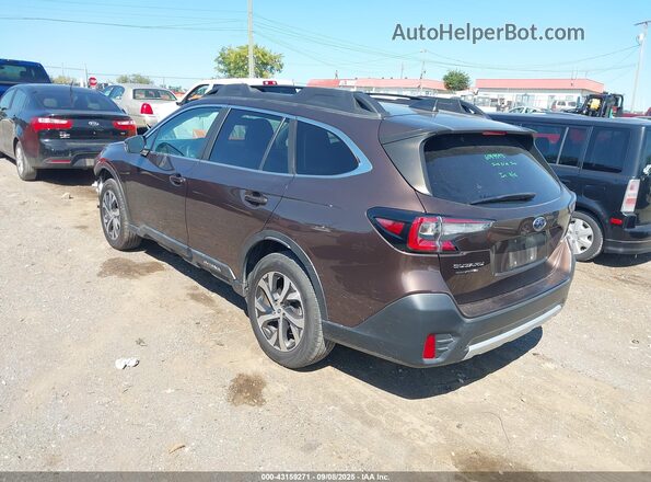 4S4BTANC4M3201781 2021 SUBARU OUTBACK Коричневый Задняя левая четверть