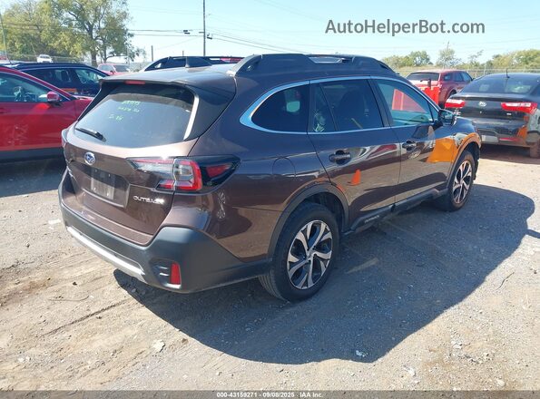 4S4BTANC4M3201781 2021 SUBARU OUTBACK Коричневый Задняя правая четверть