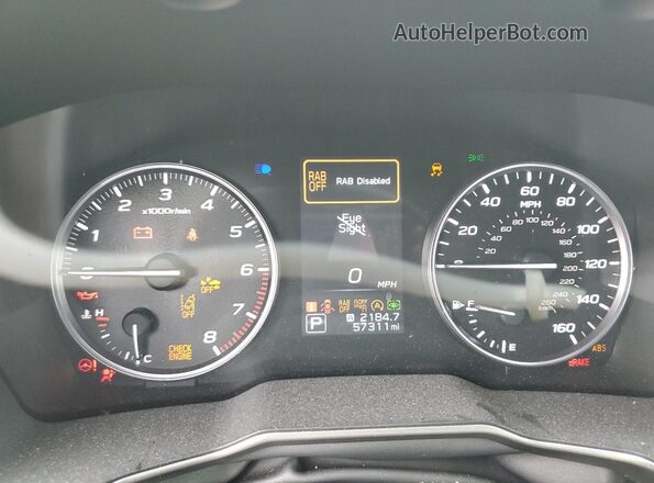 4S4BTGNDXM3170192 2021 SUBARU OUTBACK Brown Instrument cluster view
