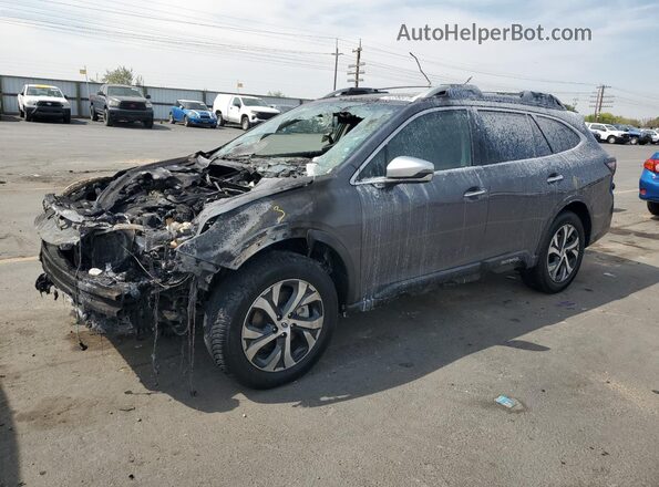 4S4BTGPD2M3105690 2021 SUBARU OUTBACK Gray Vista tres cuartos delantera izquierda