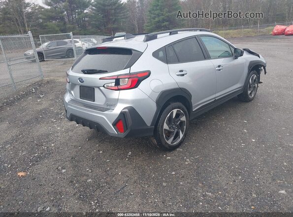 4S4GUHM61S3706228 2025 SUBARU CROSSTREK Серебряный Задняя правая четверть