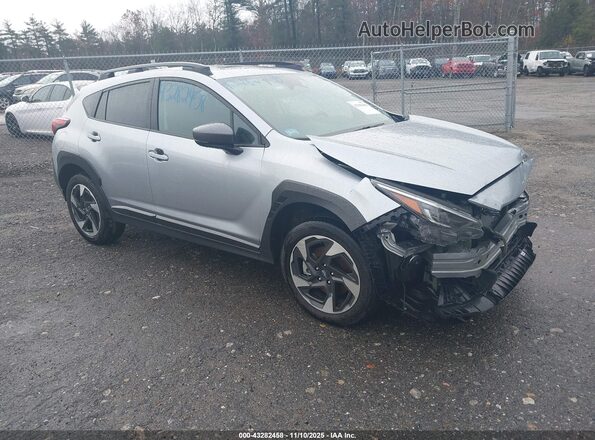 4S4GUHM61S3706228 2025 SUBARU CROSSTREK Серебряный Передняя правая четверть