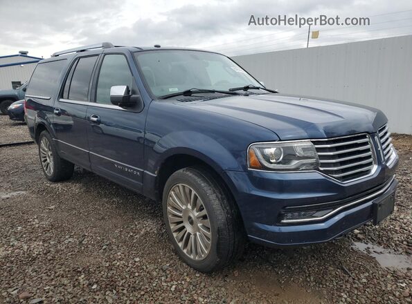 5LMJJ3JTXHEL01068 2017 LINCOLN NAVIGATOR Blue Front view