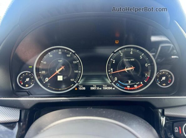 5UXKU2C50J0Z61424 2018 BMW X6 Black Instrument cluster view