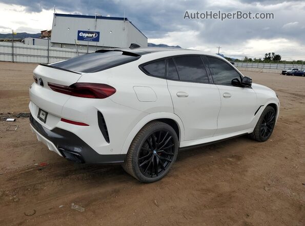 5UXCY4C07M9E05557 2021 BMW X6 Белый Передняя правая четверть
