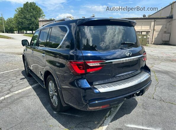 JN8AZ2AF2M9720494 2021 INFINITI QX80 Blue Front right