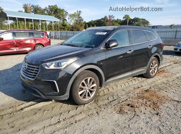 KM8SM4HF3HU195556 2017 HYUNDAI SANTA Black უკანა მარცხენა