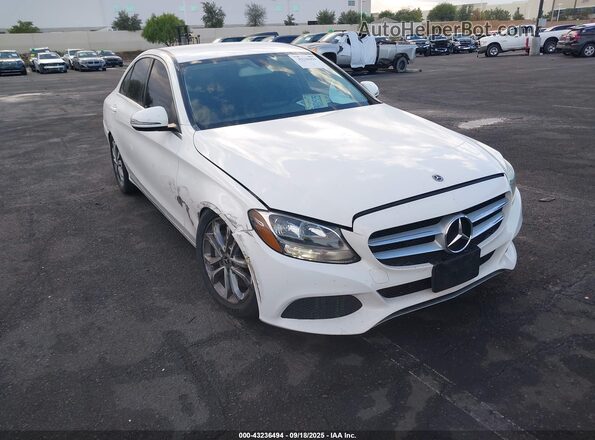 55SWF4JB6HU217483 2017 MERCEDES-BENZ C-CLASS White წინა მარჯვენა