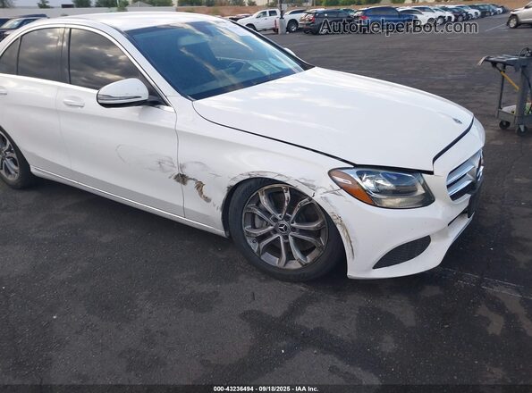55SWF4JB6HU217483 2017 MERCEDES-BENZ C-CLASS White წინა ხედი