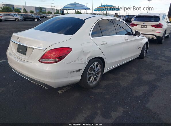 55SWF4JB6HU217483 2017 MERCEDES-BENZ C-CLASS White უკანა მარჯვენა