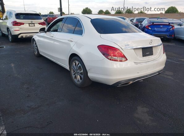 55SWF4JB6HU217483 2017 MERCEDES-BENZ C-CLASS White უკანა მარცხენა