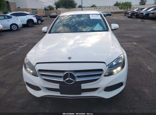 55SWF4JB6HU217483 2017 MERCEDES-BENZ C-CLASS White ხელსაწყოთა პანელის ხედი