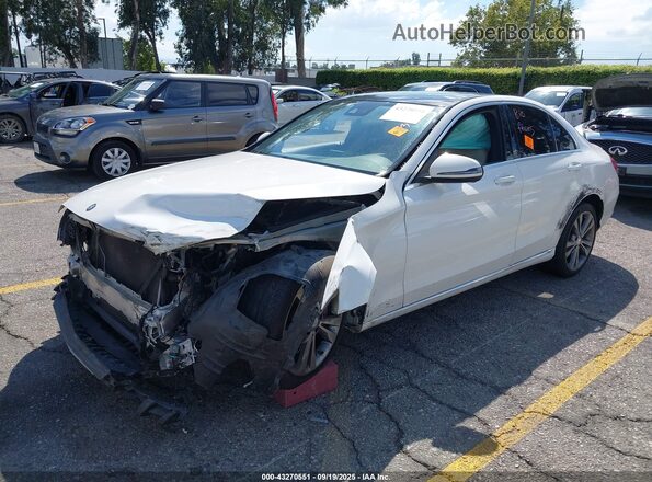 55SWF4JB8GU158516 2016 MERCEDES-BENZ C-CLASS White Przód lewy