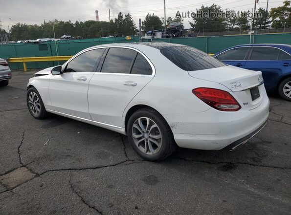55SWF4KB7HU192320 2017 MERCEDES-BENZ C White Tył lewy
