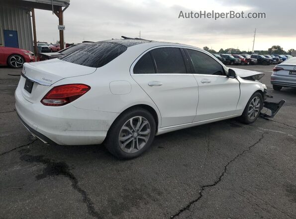 55SWF4KB7HU192320 2017 MERCEDES-BENZ C White Tył prawy