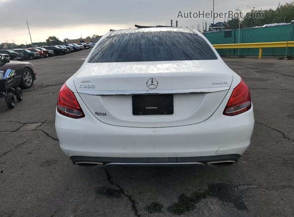 55SWF4KB7HU192320 2017 MERCEDES-BENZ C White Widok z tyłu