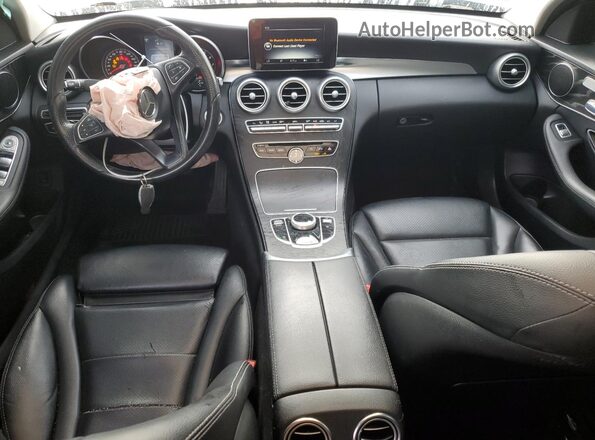 55SWF4KB7HU192320 2017 MERCEDES-BENZ C White Widok deski rozdzielczej