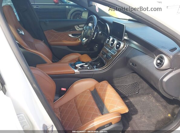 55SWF6EB1HU180297 2017 MERCEDES-BENZ AMG C 43 White წინა სალონის ხედი