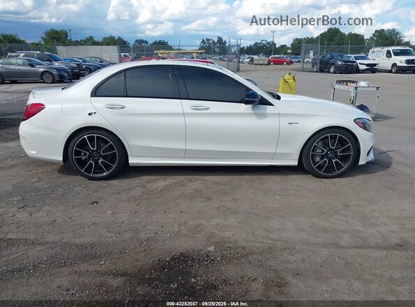55SWF6EB1HU180297 2017 MERCEDES-BENZ AMG C 43 White უკანა სალონის ხედი