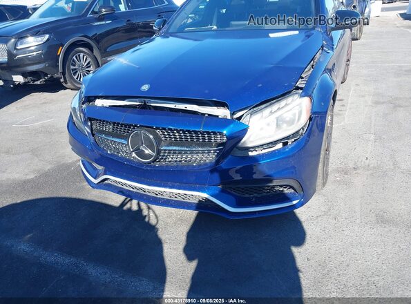55SWF8HB1JU236235 2018 MERCEDES-BENZ AMG C 63 Blue Vista frontal