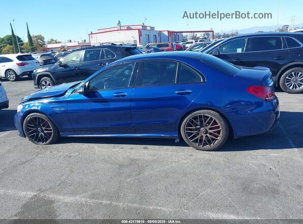 55SWF8HB1JU236235 2018 MERCEDES-BENZ AMG C 63 Blue Vista interior de 360 grados