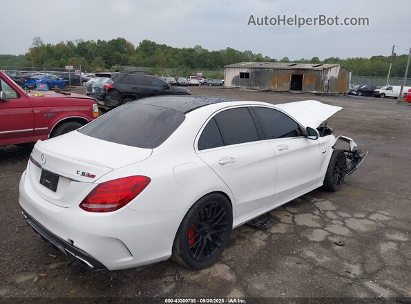 55SWF8HB8HU179607 2017 MERCEDES-BENZ AMG C 63 White Tył prawy