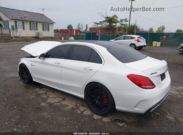 55SWF8HB8HU179607 2017 MERCEDES-BENZ AMG C 63 White Tył lewy