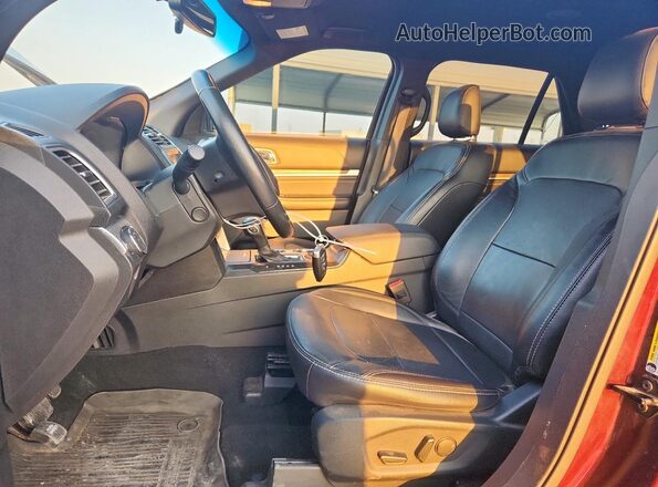 1FM5K7FH7KGA46307 2019 FORD FORD EXPLORER Maroon Dashboard view