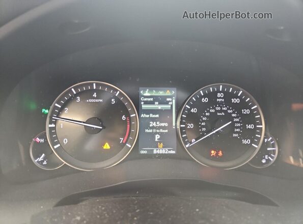 58ABK1GG0JU095220 2018 LEXUS ES Серебряный Вид щитка приборов