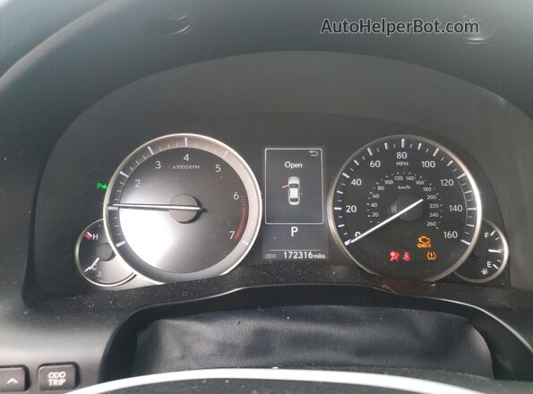 58ABK1GG2JU082629 2018 LEXUS ES White Instrument cluster view