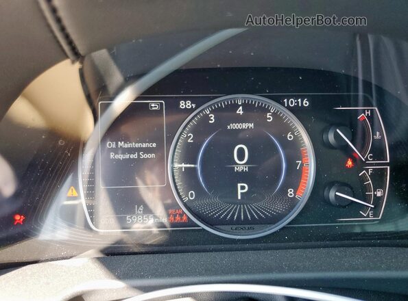 58ACZ1B13MU093341 2021 LEXUS ES Blue Widok zestawu wskaźników