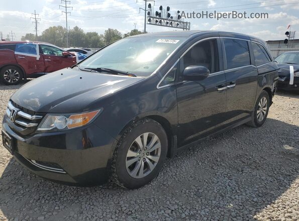 5FNRL5H66HB018908 2017 HONDA ODYSSEY Черный Передняя левая четверть