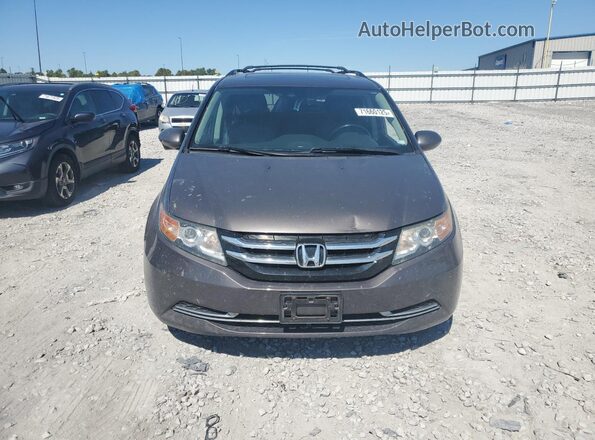 5FNRL5H68HB005156 2017 HONDA ODYSSEY Charcoal Front view