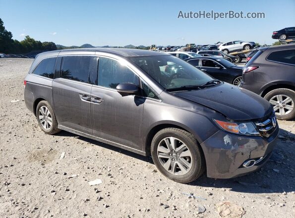 5FNRL5H95HB007571 2017 HONDA ODYSSEY Gray Front right