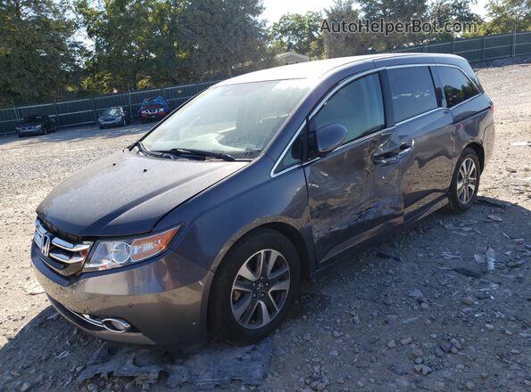 5FNRL5H95HB007571 2017 HONDA ODYSSEY Gray Front left