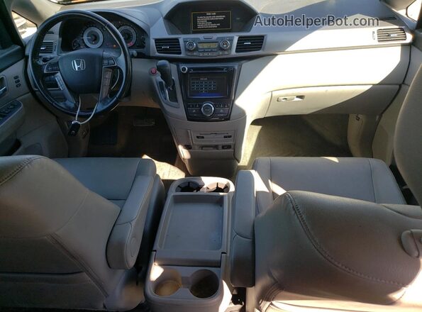 5FNRL5H95HB007571 2017 HONDA ODYSSEY Gray Dashboard view