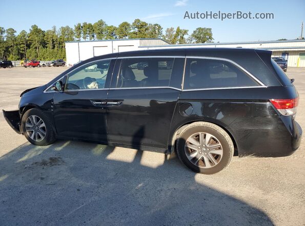 5FNRL5H98HB006799 2017 HONDA ODYSSEY Black Trasero izquierdo